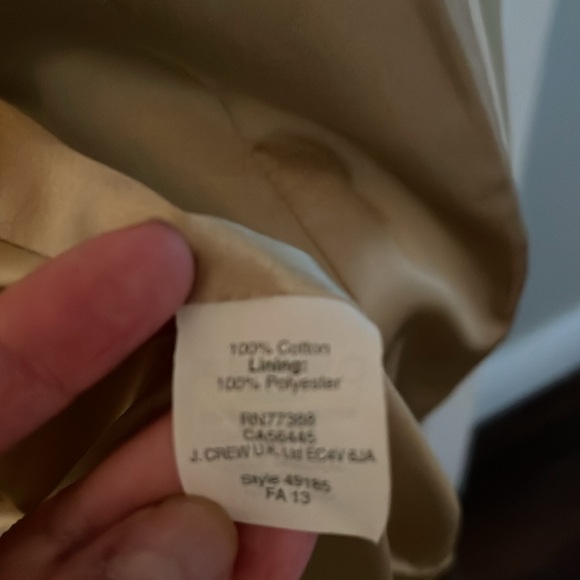 Vintage JCrew Collection classic trench coat size 2 - Picture 11 of 14